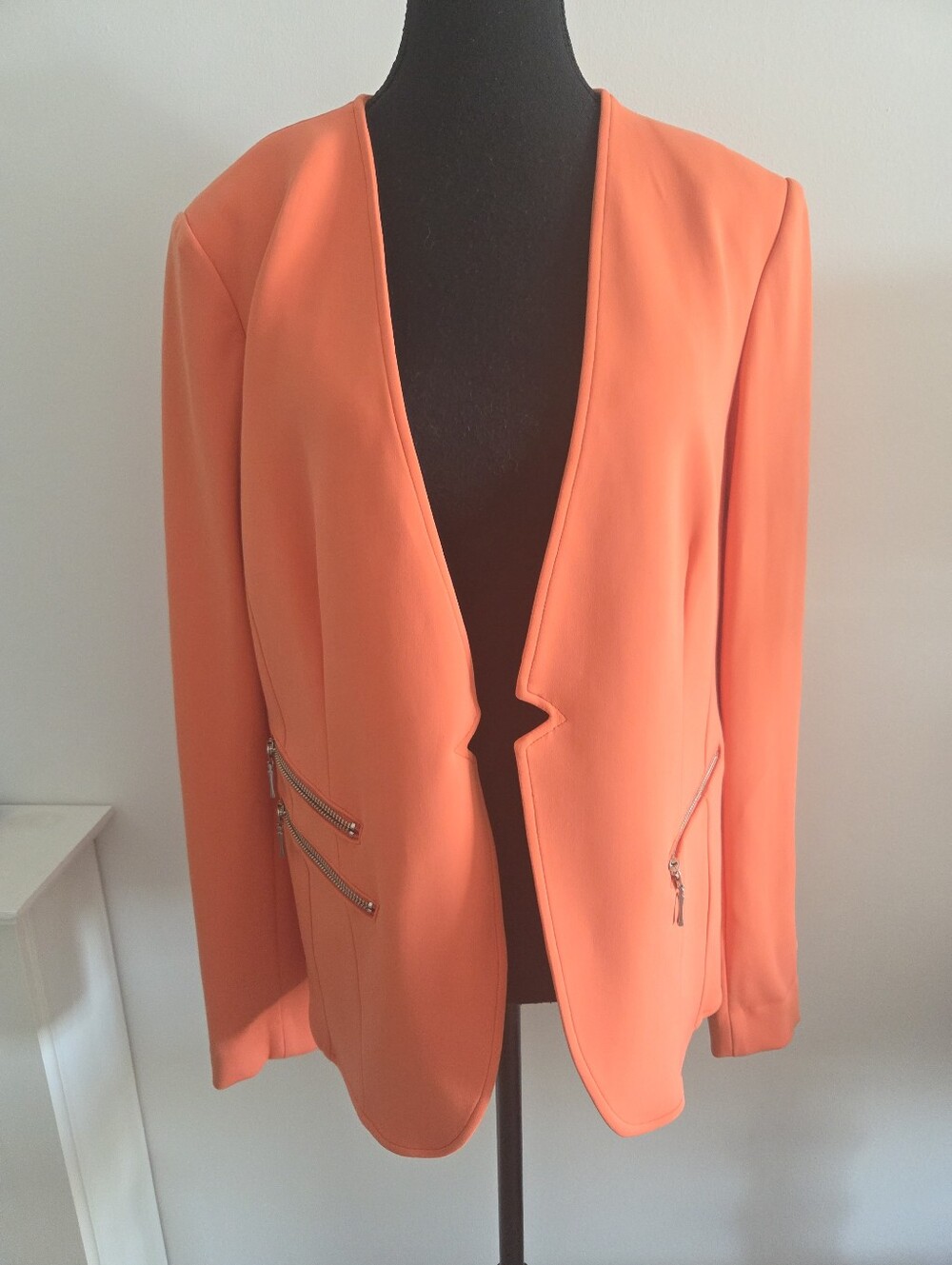 Iris Setlakwe open front collarless blazer Sz 12